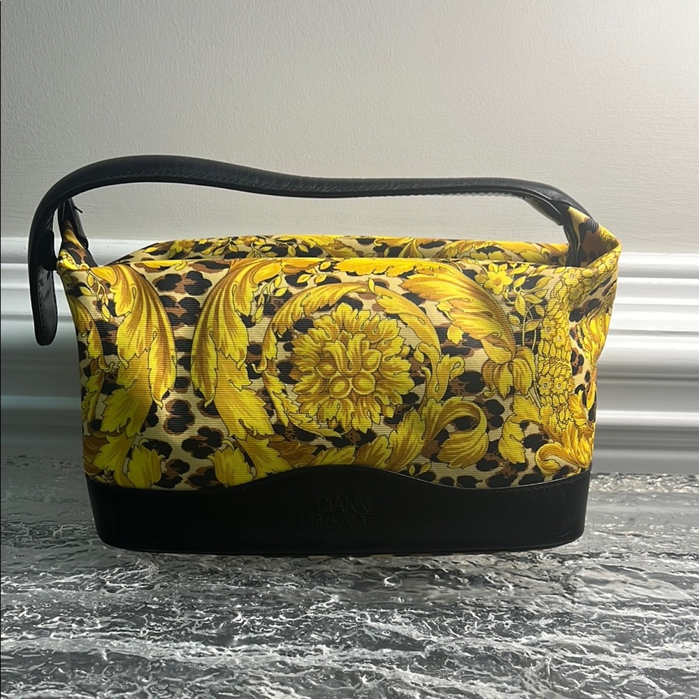 Versace Yellow and Black Women's Bag